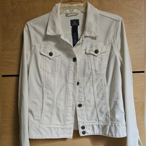Lucky Brand Off-White Denim Jacket
